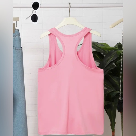 Pink Graphic Tank Top - Picture 2 of 6